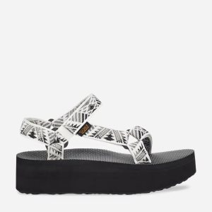 Teva Universal Damen Plateau Sandalen Weiß/Grau (Österreich)